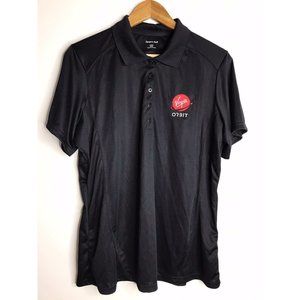 Virgin Orbit Women's 2XL Black Short Sleeve Polo Shirt